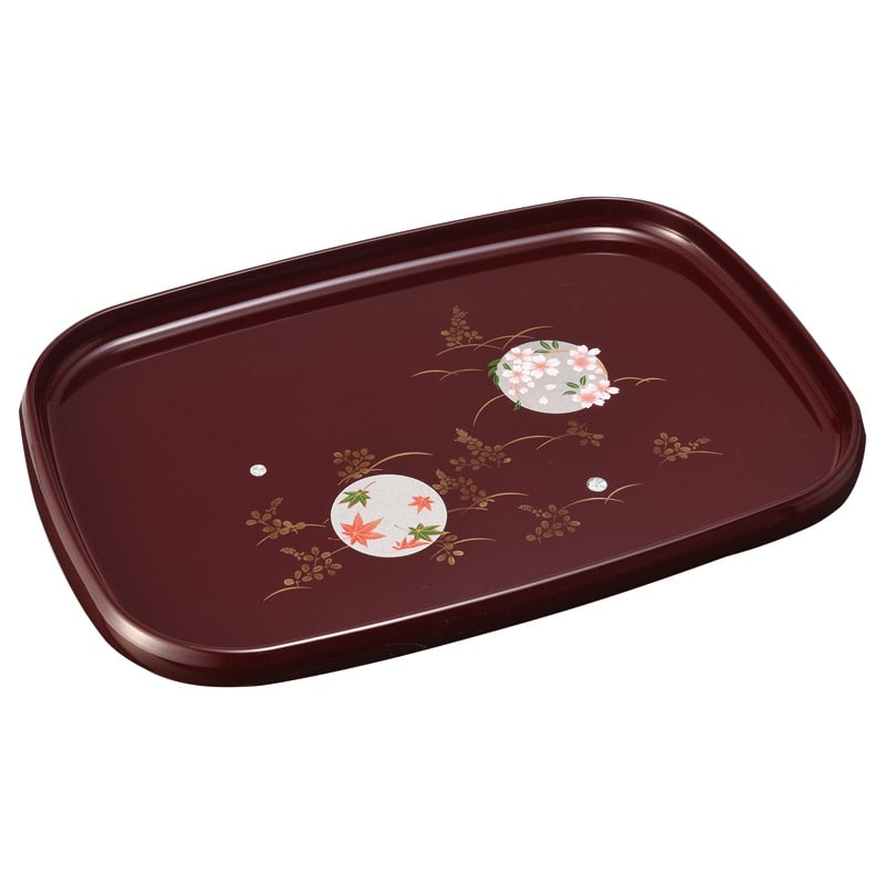 紀州塗 円華 13.0信貴長手盆 ／お盆・トレー 配膳用品・キッチンファブリック キッチン用品 ギフト プレゼント プチギフト 祝い お年賀 御年賀 2026 送料無料 人気 年始挨拶 バレンタイン プレゼント