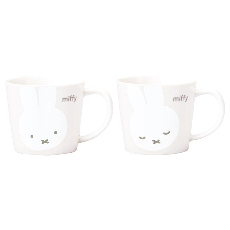 ミッフィー ホワイトフェイスペアマグセット ／マグカップ・ティーカップ コーヒー・お茶用品 キッチン用品 ギフト プレゼント プチギフト 祝い お年賀 御年賀 2026 送料無料 人気 年始挨拶 バレンタイン プレゼント