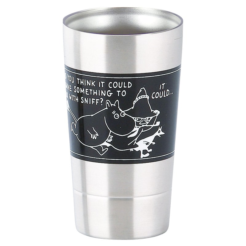 ムーミン 二重タンブラー ブラック ／タンブラー 食器 キッチン用品 ギフト プレゼント プチギフト 祝い お年賀 御年賀 2026 送料無料 人気 年始挨拶 バレンタイン チョコ 以外 子供 友達