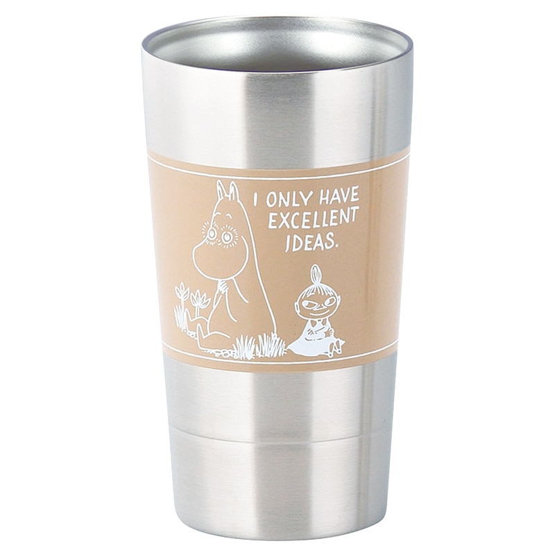 ムーミン 二重タンブラー ベージュ ／タンブラー 食器 キッチン用品 ギフト プレゼント プチギフト 祝い お年賀 御年賀 2026 送料無料 人気 年始挨拶 バレンタイン チョコ 以外 子供 友達