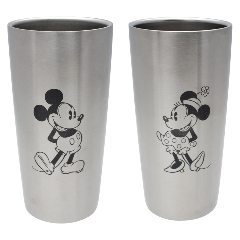 ディズニー WD ステンレス真空タンブラーセットS2(ミッキー&ミニー) 440ml ／タンブラー 食器 キッチン用品 ギフト プレゼント プチギフト 祝い お年賀 2026 バレンタイン プレゼント