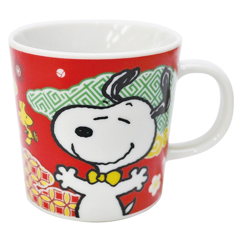 スヌーピー マグ 雲(赤) ／マグカップ・ティーカップ コーヒー・お茶用品 キッチン用品 ギフト プレゼント プチギフト 祝い お年賀 御年賀 2026 送料無料 人気 年始挨拶 バレンタイン チョコ 以外 子供 友達