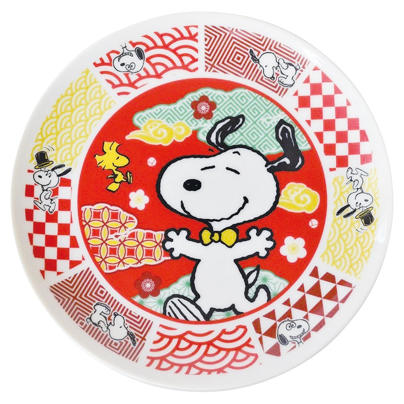 スヌーピー プレート 雲(赤) ／皿・プレート 食器 キッチン用品 ギフト プレゼント プチギフト 祝い お年賀 御年賀 2026 送料無料 人気 年始挨拶 バレンタイン チョコ 以外 子供 友達