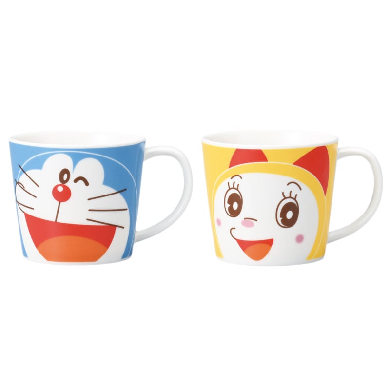 ドラえもん&ドラミ フェイスペアマグセット ／マグカップ・ティーカップ コーヒー・お茶用品 キッチン用品 ギフト プレゼント プチギフト 祝い お年賀 御年賀 2026 送料無料 人気 年始挨拶 バレンタイン プレゼント