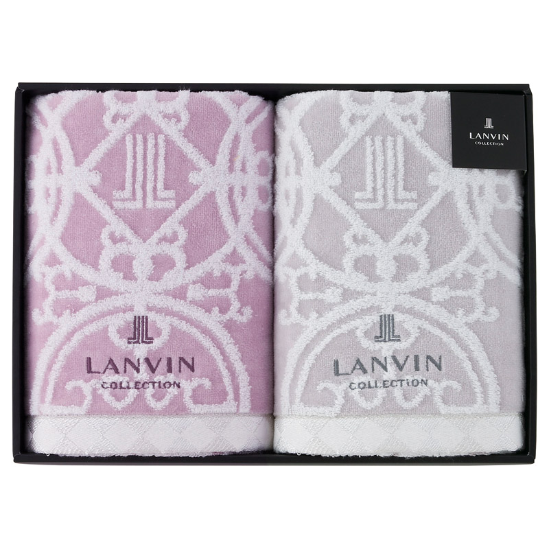 ランバン プルミエール バスタオル2P ／タオル 日用品・ヘルスケア ギフト プレゼント プチギフト 祝い お年賀 御年賀 2026 送料無料 人気 年始挨拶 バレンタイン チョコ 以外 子供 友達