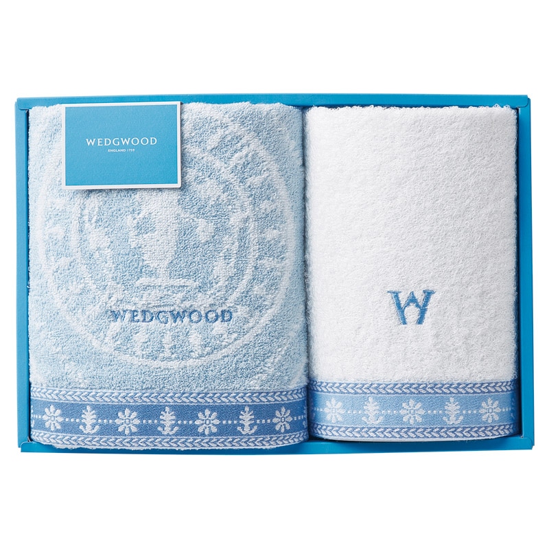 ウェッジウッド フェイス1P･ウォッシュタオル1P ／タオル 日用品・ヘルスケア ギフト プレゼント プチギフト 祝い お年賀 御年賀 2026 送料無料 人気 年始挨拶 バレンタイン チョコ 以外 子供 友達