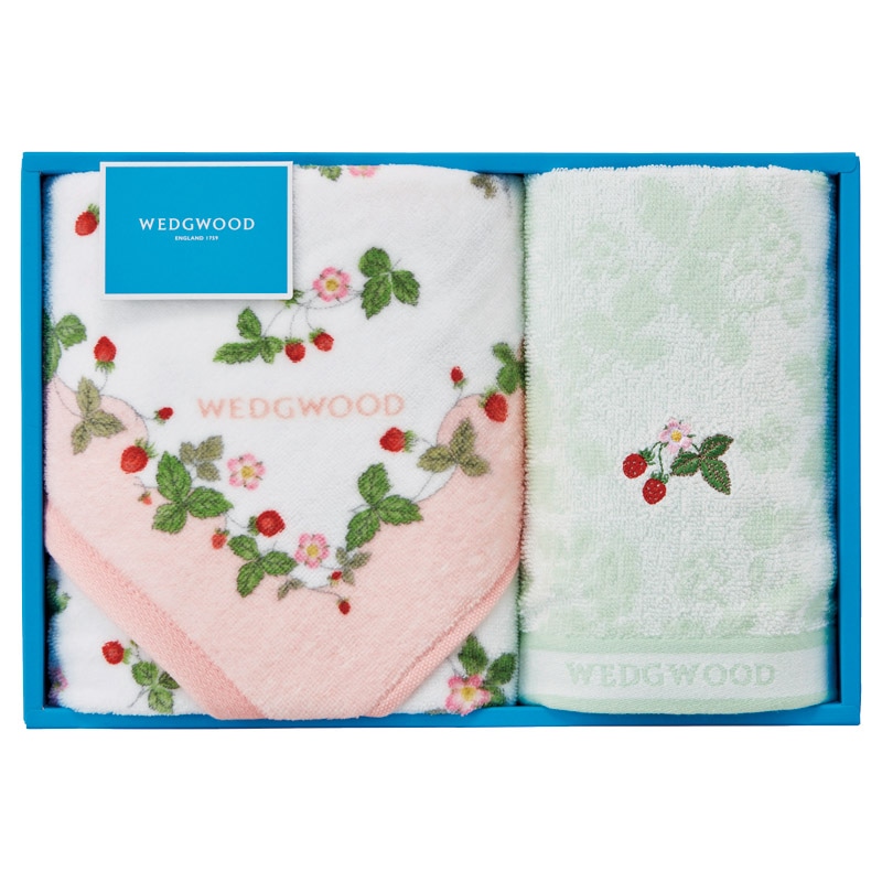 ウェッジウッド フェイス1P・ウォッシュタオル1P ピンク /タオル 日用品・ヘルスケア ギフト プレゼント プチギフト 祝い お年賀 御年賀 2026 送料無料 人気 年始挨拶 バレンタイン チョコ 以外 子供 友達