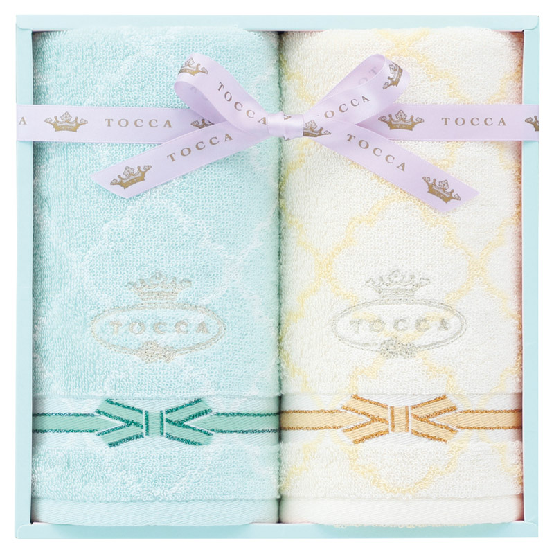 トッカ ラフェスタ フェイスタオル2P ブルー ／タオル 日用品・ヘルスケア ギフト プレゼント プチギフト 祝い お年賀 御年賀 2026 送料無料 人気 年始挨拶 バレンタイン チョコ 以外 子供 友達