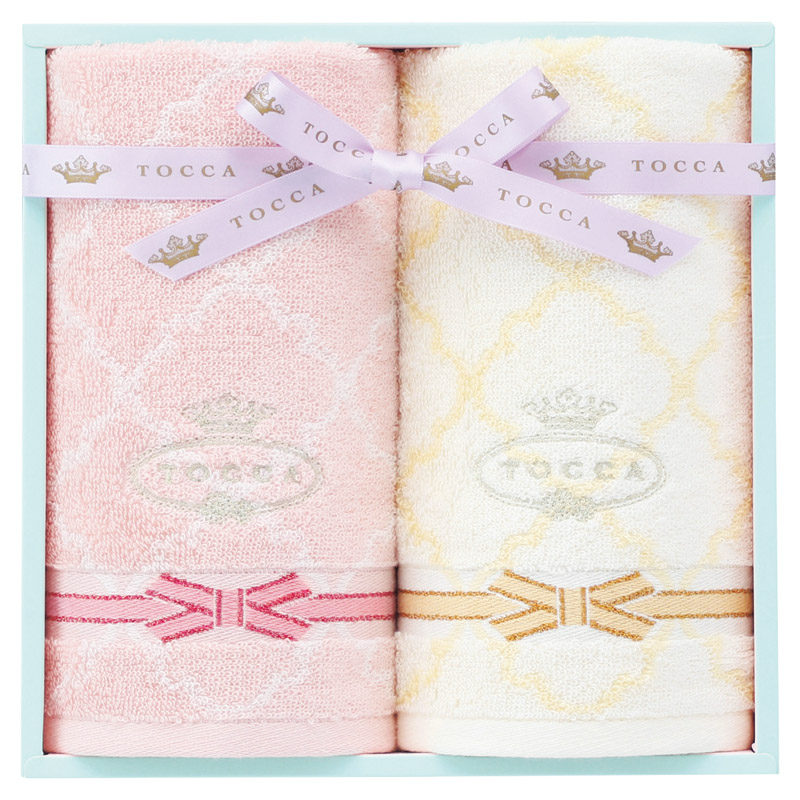 トッカ ラフェスタ フェイスタオル2P ピンク ／タオル 日用品・ヘルスケア ギフト プレゼント プチギフト 祝い お年賀 御年賀 2026 送料無料 人気 年始挨拶 バレンタイン チョコ 以外 子供 友達