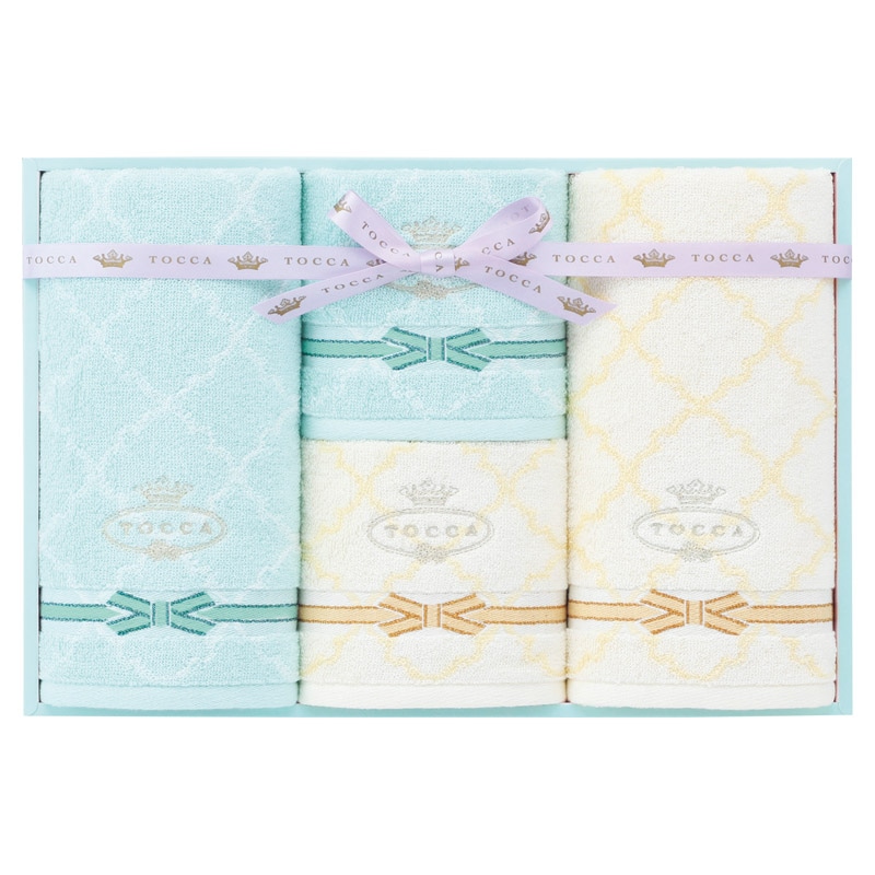 トッカ ラフェスタ フェイス2P･ゲストタオル2P ブルー ／タオル 日用品・ヘルスケア ギフト プレゼント プチギフト 祝い お年賀 御年賀 2026 送料無料 人気 年始挨拶 バレンタイン チョコ 以外 子供 友達