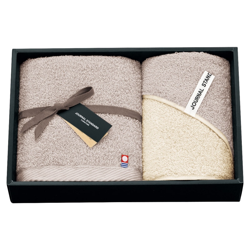 ジャーナルスタンダードファニチャー ダブル フェイス1P･ウォッシュタオル1P ／タオル 日用品・ヘルスケア ギフト プレゼント プチギフト 祝い お年賀 2026 バレンタイン プレゼント