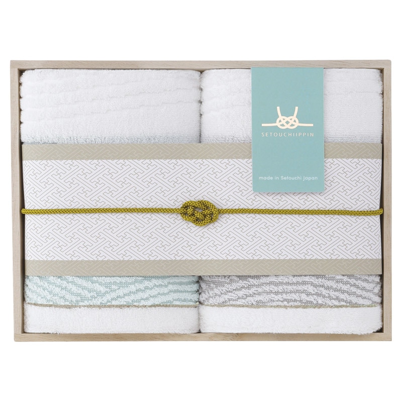 瀬戸内逸品 しおさい フェイスタオル2P ／タオル 日用品・ヘルスケア ギフト プレゼント プチギフト 祝い お年賀 御年賀 2026 送料無料 人気 年始挨拶 バレンタイン チョコ 以外 子供 友達