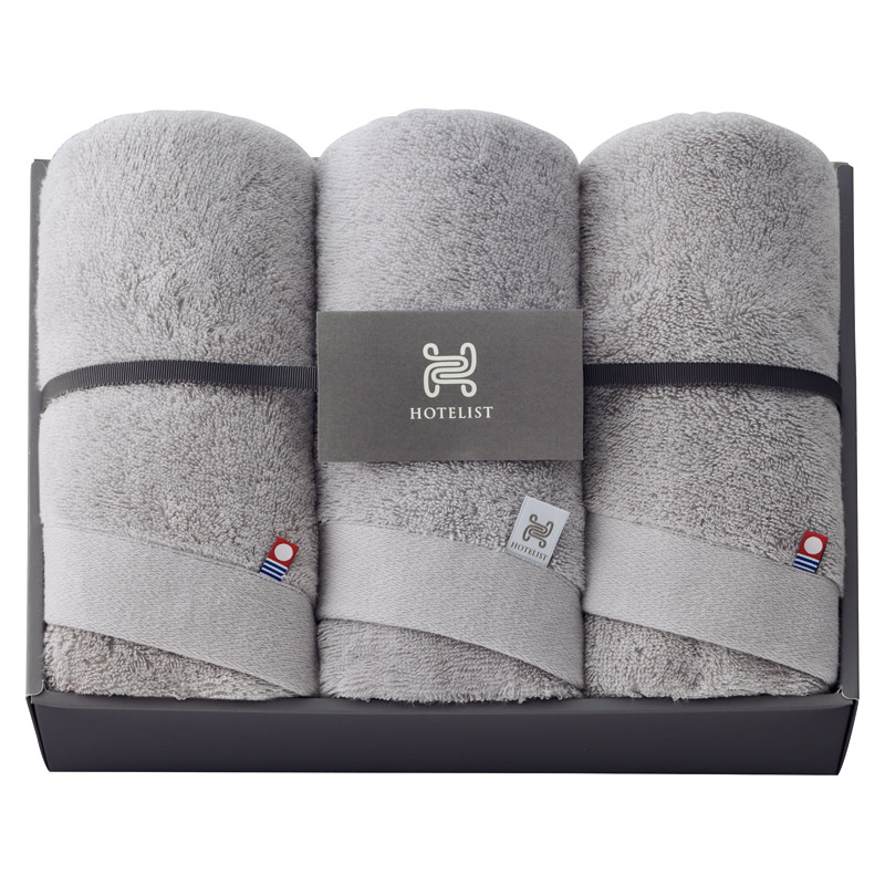 今治タオル HOTELIST フェイスタオル3P グレージュ ／タオル 日用品・ヘルスケア ギフト プレゼント プチギフト 祝い お年賀 御年賀 2026 送料無料 人気 年始挨拶 バレンタイン チョコ 以外 子供 友達