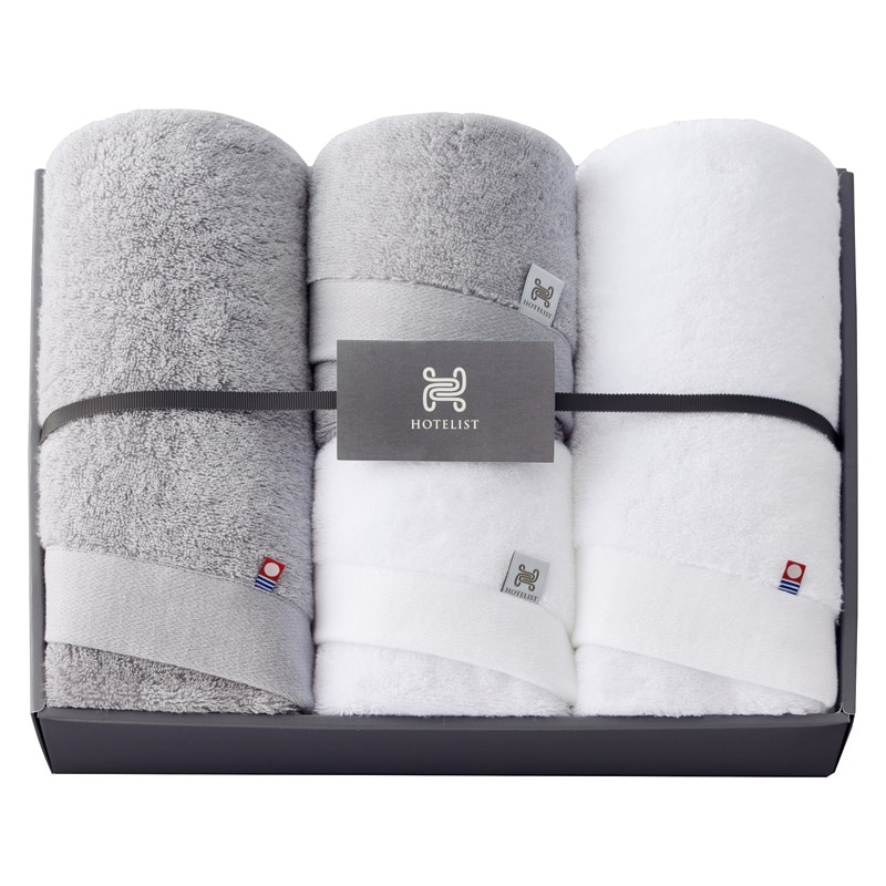 今治タオル HOTELIST バス2P･フェイスタオル2P ／タオル 日用品・ヘルスケア ギフト プレゼント プチギフト 祝い お年賀 御年賀 2026 送料無料 人気 年始挨拶 バレンタイン チョコ 以外 子供 友達