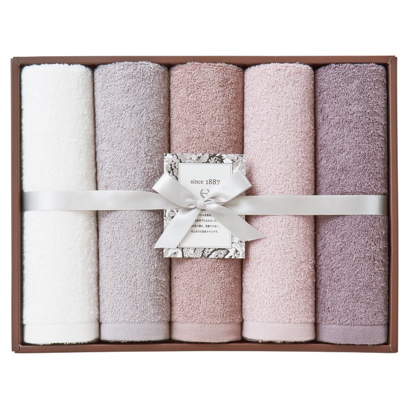 OUCHI TSUKAI スリムバスタオル5P ／タオル 日用品・ヘルスケア ギフト プレゼント プチギフト 祝い お年賀 御年賀 2026 送料無料 人気 年始挨拶 バレンタイン チョコ 以外 子供 友達