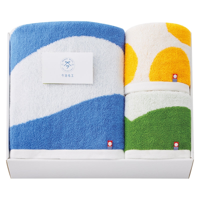 今治タオル 今治名工 バス1P･フェイスタオル2P ／タオル 日用品・ヘルスケア ギフト プレゼント プチギフト 祝い お年賀 御年賀 2026 送料無料 人気 年始挨拶 バレンタイン チョコ 以外 子供 友達