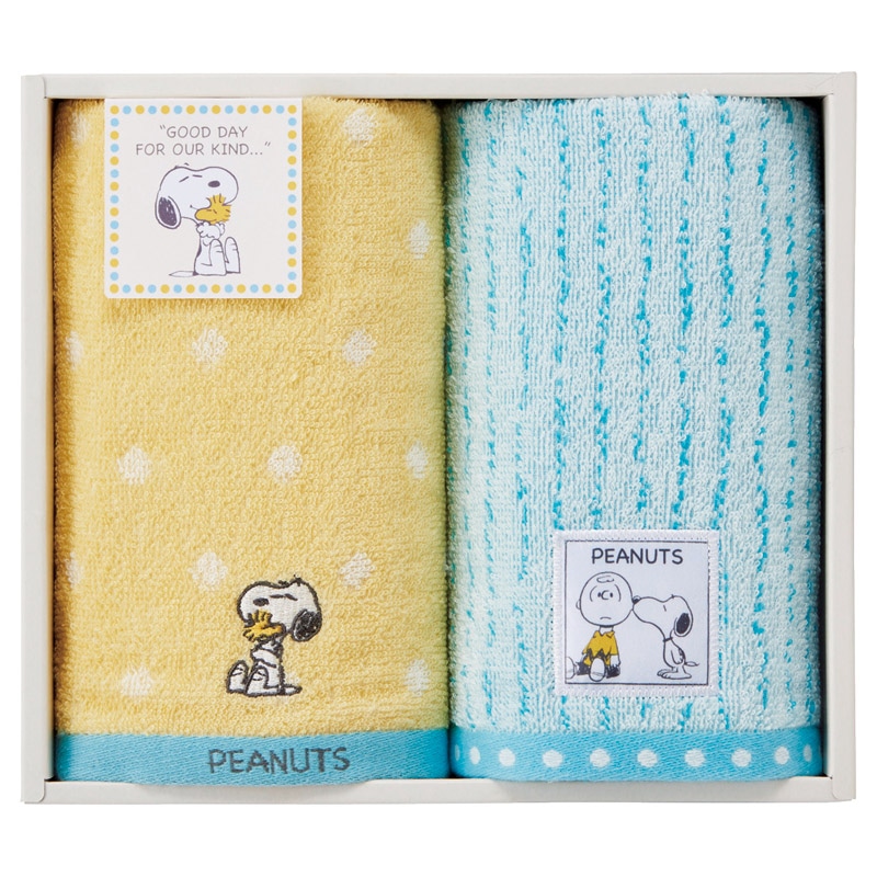 ピーナッツ スヌーピー ハグ フェイスタオル2P /タオル 日用品・ヘルスケア ギフト プレゼント プチギフト 祝い お年賀 御年賀 2026 送料無料 人気 年始挨拶 バレンタイン チョコ 以外 子供 友達