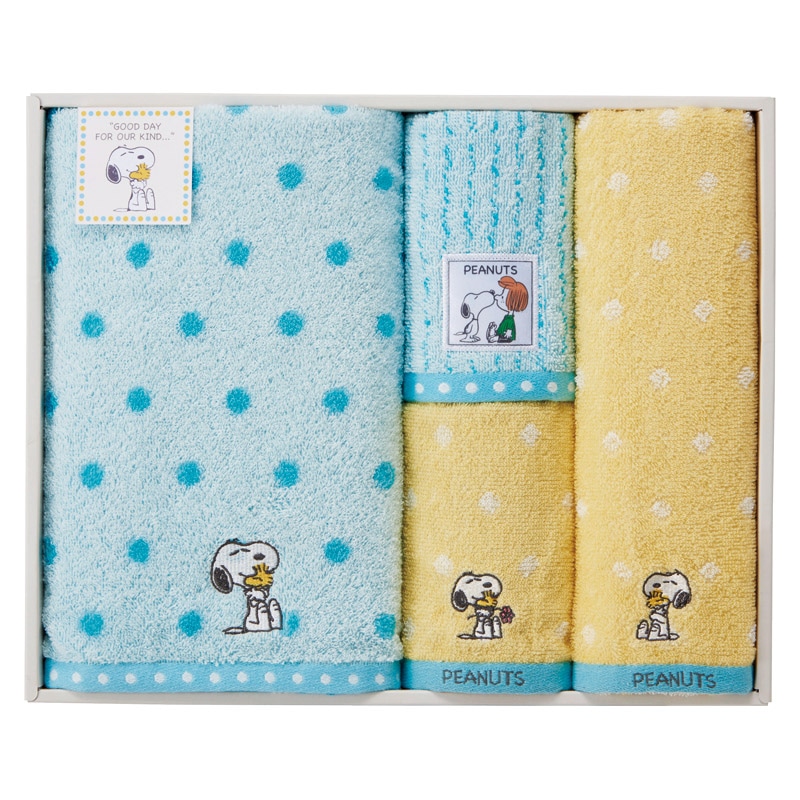 ピーナッツ スヌーピー ハグ タオルセット ／タオル 日用品・ヘルスケア ギフト プレゼント プチギフト 祝い お年賀 御年賀 2026 送料無料 人気 年始挨拶 バレンタイン チョコ 以外 子供 友達
