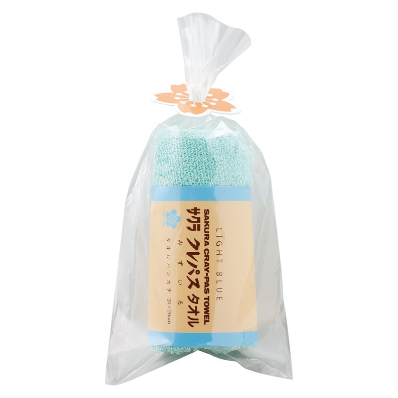 クレパスタオル タオルハンカチ ブルー /ハンカチ・ハンドタオル バッグ・小物・雑貨 ファッション ギフト プレゼント プチギフト 祝い お年賀 御年賀 2026 送料無料 人気 年始挨拶 バレンタイン プレゼント