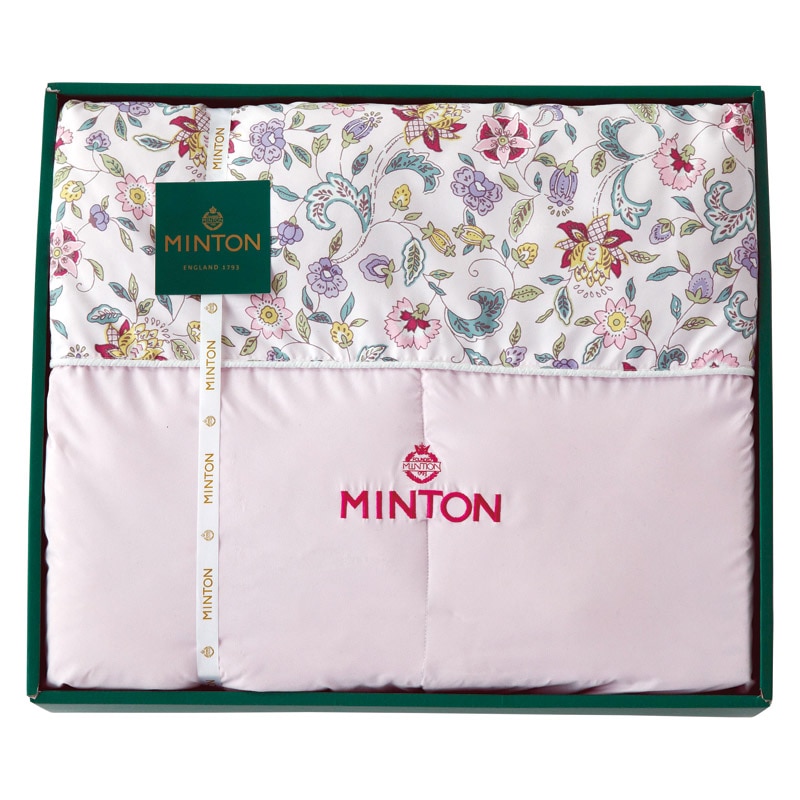 ミントン シルク混肌掛けふとん ピンク ／掛け布団 寝具 住まい・家具 ギフト プレゼント プチギフト 祝い お年賀 御年賀 2026 送料無料 人気 年始挨拶 バレンタイン チョコ 以外 子供 友達