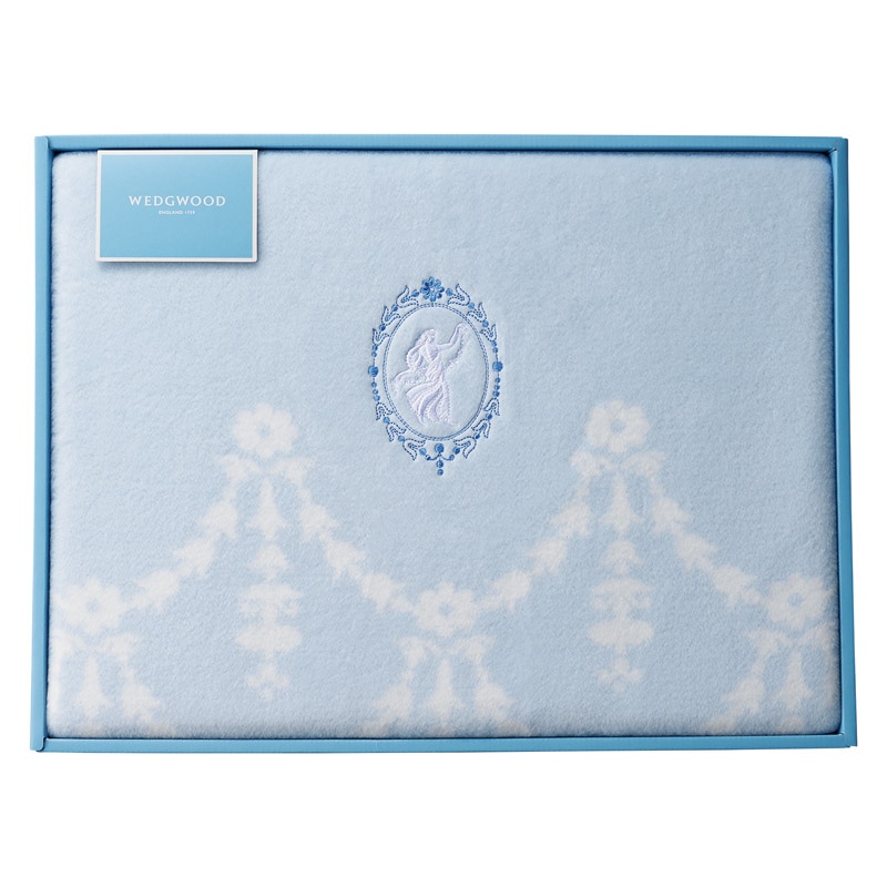 ウェッジウッド 綿毛布(毛羽部分) ／毛布・ブランケット 寝具 住まい・家具 ギフト プレゼント プチギフト 祝い お年賀 御年賀 2026 送料無料 人気 年始挨拶 バレンタイン チョコ 以外 子供 友達