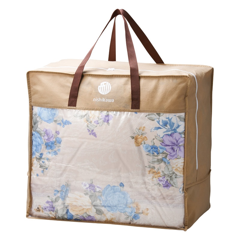 nishikawa 羽毛肌掛けふとん(増量タイプ) サックス ／掛け布団 寝具 住まい・家具 ギフト プレゼント プチギフト 祝い お年賀 御年賀 2026 送料無料 人気 年始挨拶 バレンタイン プレゼント