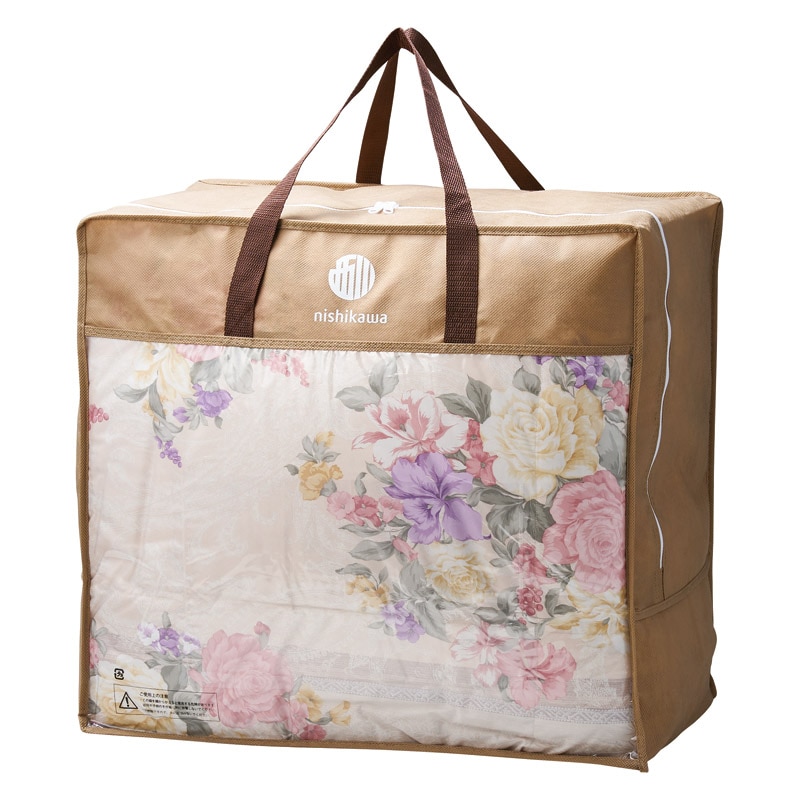 nishikawa 羽毛肌掛けふとん(増量タイプ) ピンク ／掛け布団 寝具 住まい・家具 ギフト プレゼント プチギフト 祝い お年賀 御年賀 2026 送料無料 人気 年始挨拶 バレンタイン チョコ 以外 子供 友達