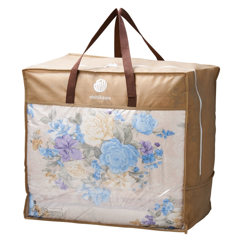 nishikawa 羽毛合掛けふとん サックス ／掛け布団 寝具 住まい・家具 ギフト プレゼント プチギフト 祝い お年賀 御年賀 2026 送料無料 人気 年始挨拶 バレンタイン チョコ 以外 子供 友達