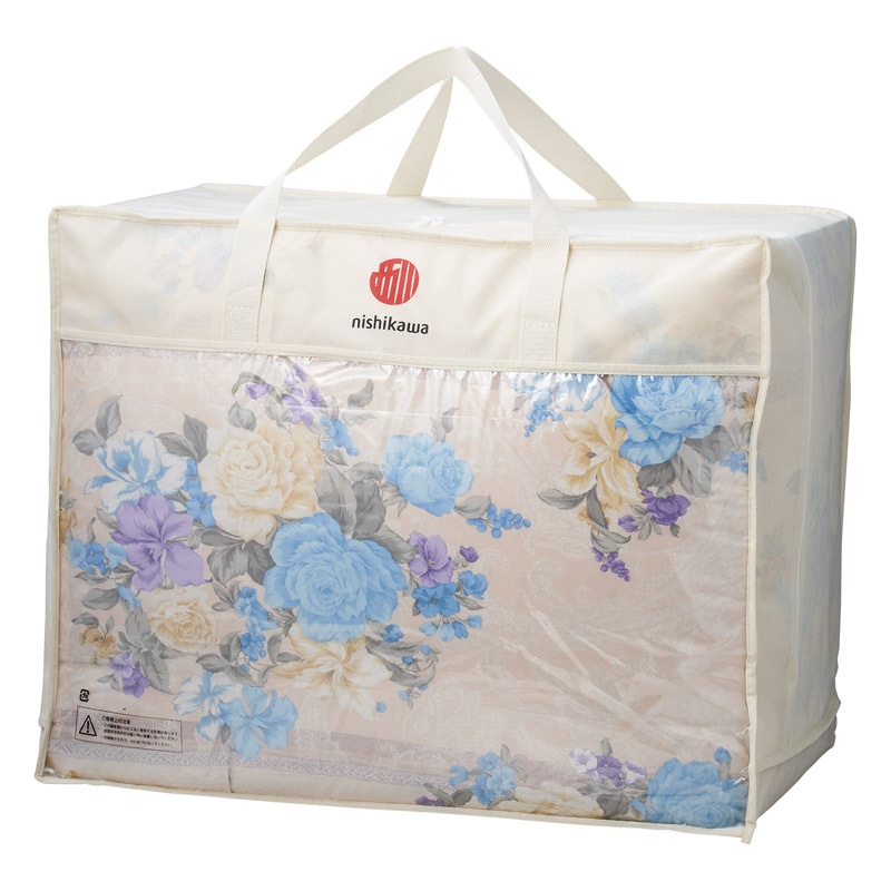 nishikawa 羽毛掛けふとん サックス ／掛け布団 寝具 住まい・家具 ギフト プレゼント プチギフト 祝い お年賀 御年賀 2026 送料無料 人気 年始挨拶 バレンタイン チョコ 以外 子供 友達