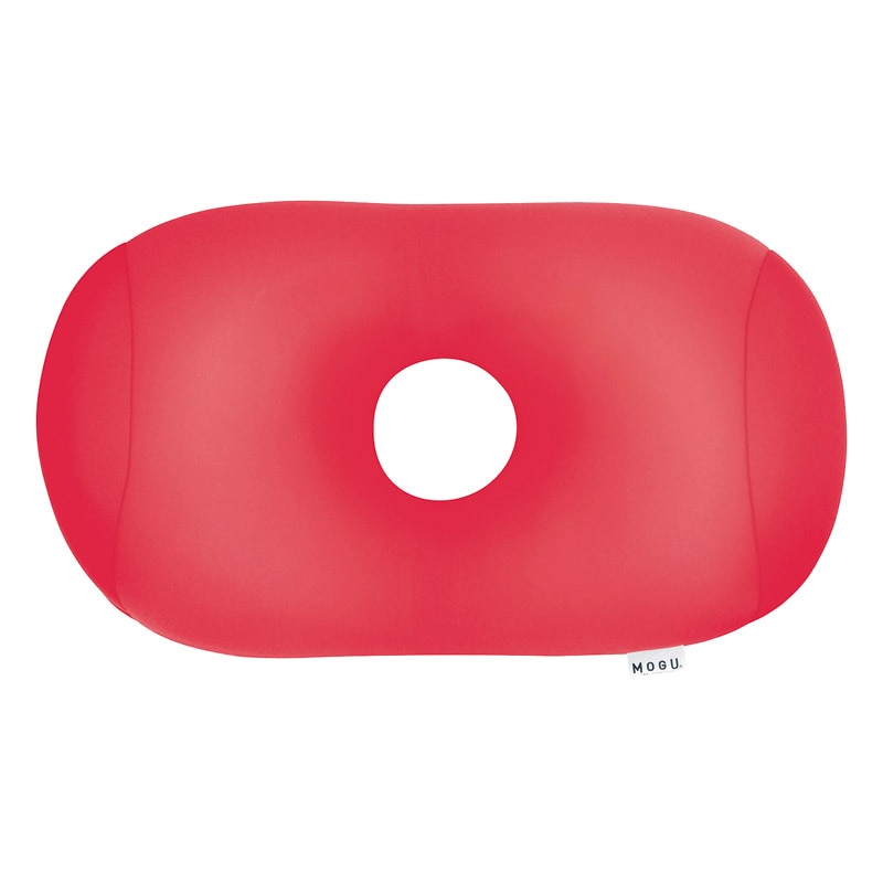 MOGU ホールピロー レッド ／枕・抱き枕 寝具 住まい・家具 ギフト プレゼント プチギフト 祝い お年賀 御年賀 2026 送料無料 人気 年始挨拶 バレンタイン チョコ 以外 子供 友達