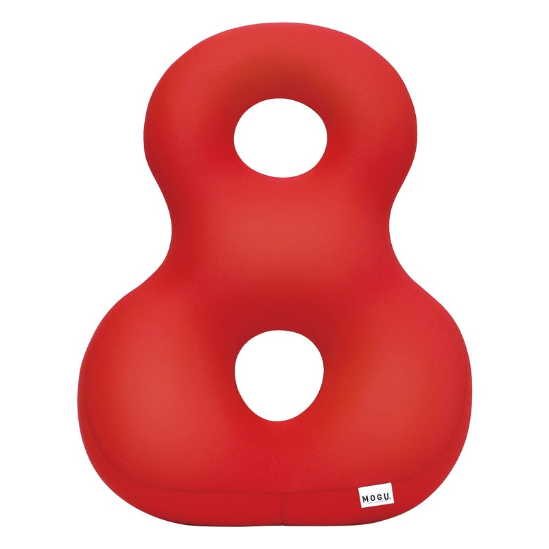 MOGU バックサポーターエイト レッド ／クッション クッション・座布団 インテリア 住まい・家具 ギフト プレゼント プチギフト 祝い お年賀 御年賀 2026 送料無料 人気 年始挨拶 バレンタイン プレゼント