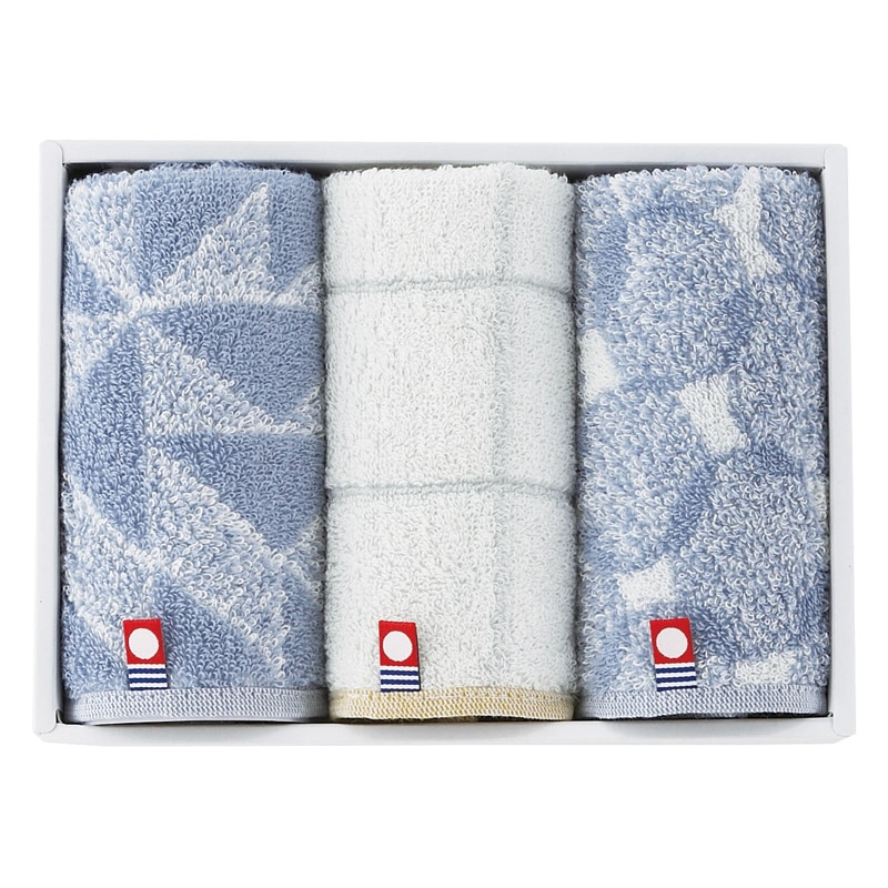 Pucci 今治タオルハンカチ3P ブルー ／ハンカチ・ハンドタオル バッグ・小物・雑貨 ファッション ギフト プレゼント プチギフト 祝い お年賀 御年賀 2026 送料無料 人気 年始挨拶 バレンタイン プレゼント