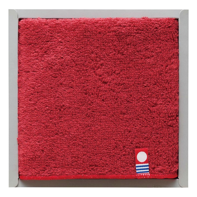 フェルガナコットン 今治カラータオルハンカチ レッド ／ハンカチ・ハンドタオル バッグ・小物・雑貨 ファッション ギフト プレゼント プチギフト 祝い お年賀 2026 バレンタイン プレゼント