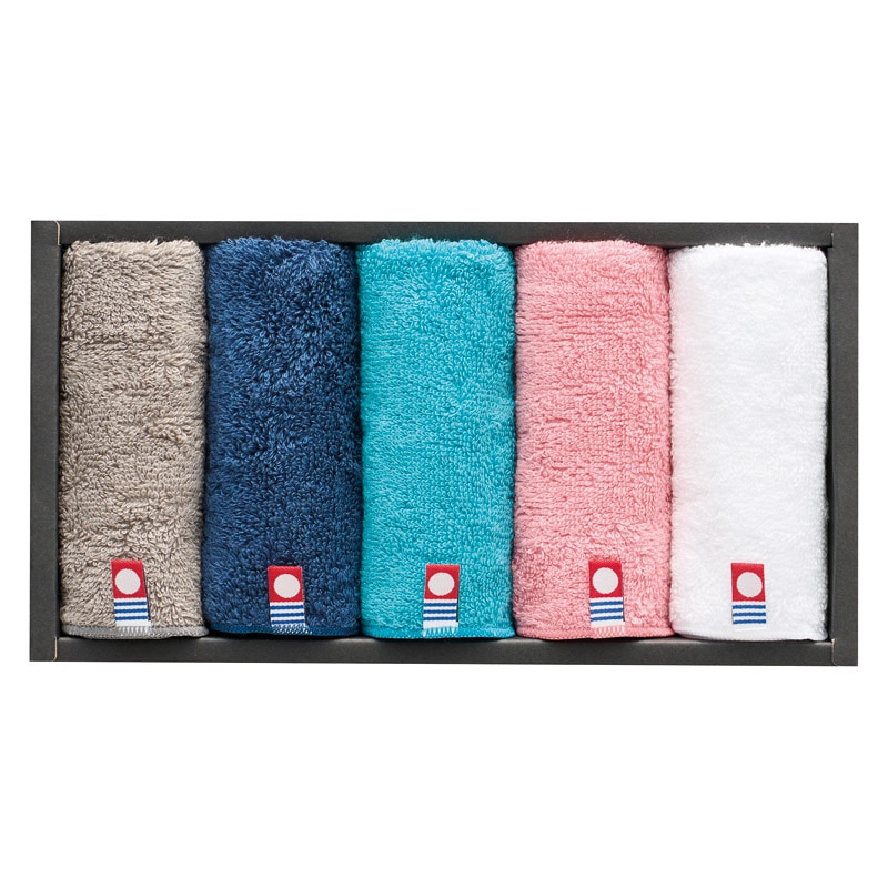 フェルガナコットン 今治カラータオルハンカチ5P A ／ハンカチ・ハンドタオル バッグ・小物・雑貨 ファッション ギフト プレゼント プチギフト 祝い お年賀 2026 バレンタイン プレゼント