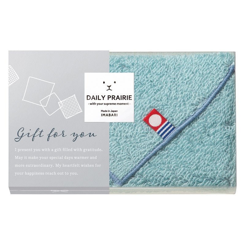 DAILY PRAIRIE リバーシブルタオルハンカチ ブルー /ハンカチ・ハンドタオル バッグ・小物・雑貨 ファッション ギフト プレゼント プチギフト 祝い お年賀 2026 バレンタイン プレゼント