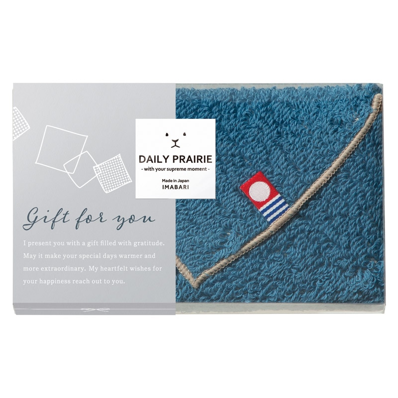 DAILY PRAIRIE リバーシブルタオルハンカチ ネイビー /ハンカチ・ハンドタオル バッグ・小物・雑貨 ファッション ギフト プレゼント プチギフト 祝い お年賀 2026 バレンタイン プレゼント