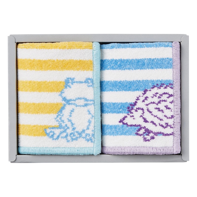 Grece 越後織技シェニール織コパンミニタオルハンカチ2P カエル･ハリネズミ ／ハンカチ・ハンドタオル バッグ・小物・雑貨 ファッション ギフト プレゼント プチギフト 祝い お年賀 2026 バレンタイン プレゼント