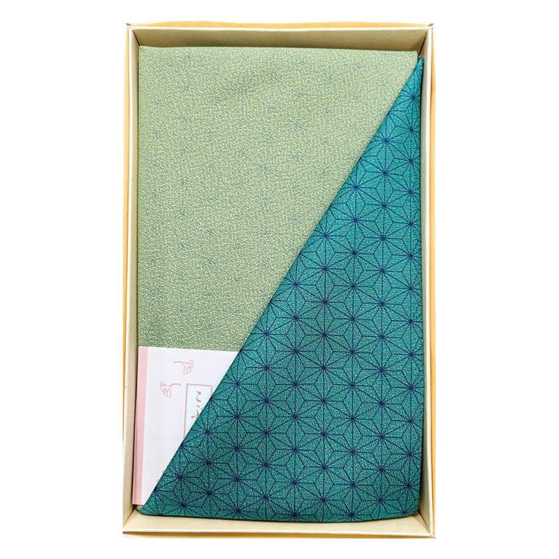 尺三巾一越織両面染 ブルー/ヒワ ／風呂敷 冠婚葬祭 日用品・ヘルスケア ギフト プレゼント プチギフト 祝い お年賀 御年賀 2026 送料無料 人気 年始挨拶 バレンタイン チョコ 以外 子供 友達