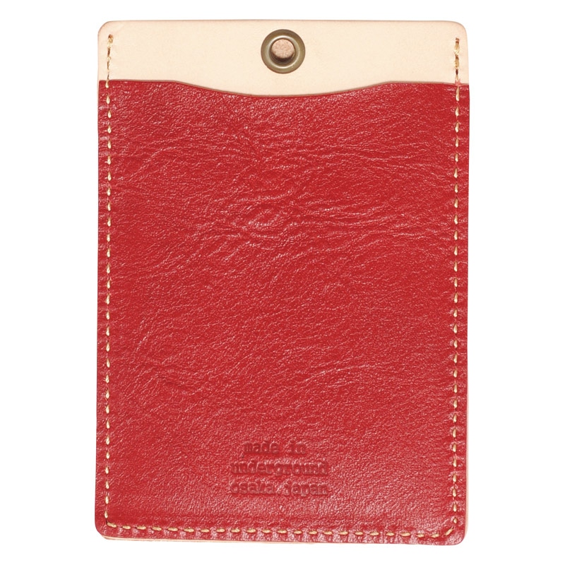 made in underground osaka.japan オイルヌメ革パスケース レッド ／定期入れ・パスケース 財布・ケース バッグ・小物・雑貨 ファッション ギフト プレゼント プチギフト 祝い お年賀 2026 バレンタイン プレゼント