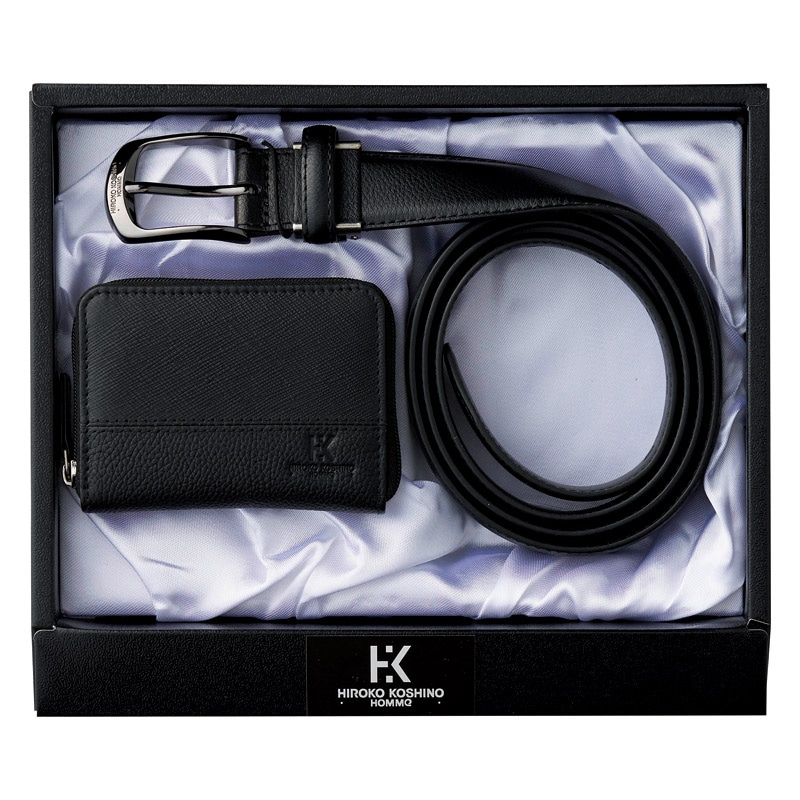 ヒロココシノ･オム ベルト&小銭入セット ／ベルト・サスペンダー バッグ・小物・雑貨 ファッション ギフト プレゼント プチギフト 祝い お年賀 御年賀 2026 送料無料 人気 年始挨拶 バレンタイン プレゼント