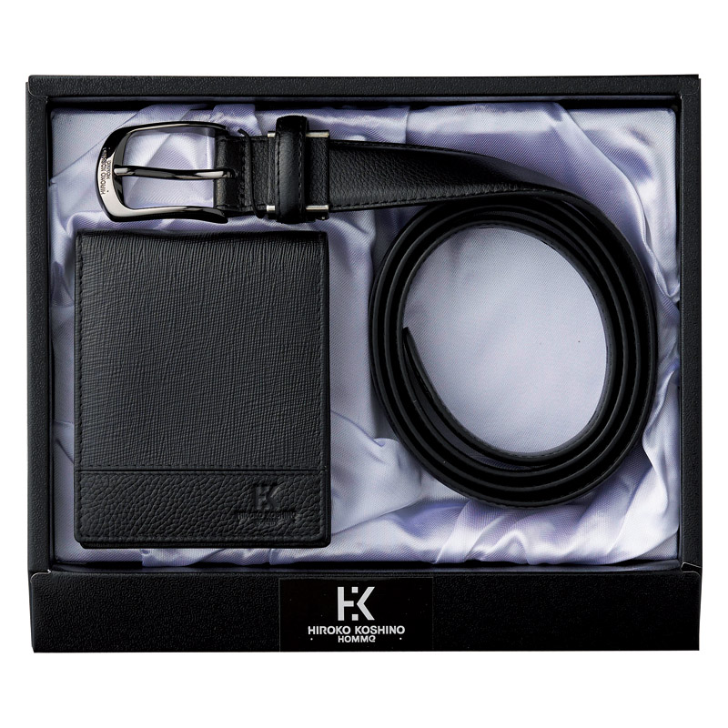 ヒロココシノ・オム ベルト&札入セット /ベルト・サスペンダー バッグ・小物・雑貨 ファッション ギフト プレゼント プチギフト 祝い お年賀 御年賀 2026 送料無料 人気 年始挨拶 バレンタイン プレゼント
