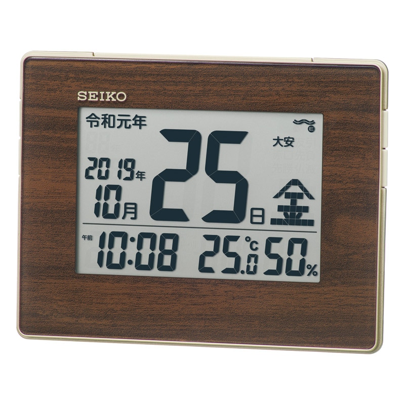 セイコー 和暦表示付き電波時計 ／置き時計 置き時計・掛け時計 インテリア 住まい・家具 ギフト プレゼント プチギフト 祝い お年賀 御年賀 2026 送料無料 人気 年始挨拶 バレンタイン チョコ 以外 子供 友達