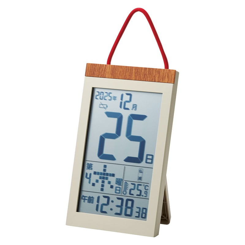 デジタル日めくりカレンダー電波時計 ／置き時計 置き時計・掛け時計 インテリア 住まい・家具 ギフト プレゼント プチギフト 祝い お年賀 御年賀 2026 送料無料 人気 年始挨拶 バレンタイン プレゼント