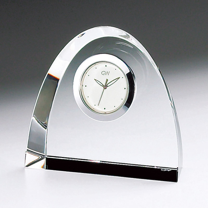 グラスワークスナルミ アーチクロックM ／置き時計 置き時計・掛け時計 インテリア 住まい・家具 ギフト プレゼント プチギフト 祝い お年賀 御年賀 2026 送料無料 人気 年始挨拶 バレンタイン プレゼント