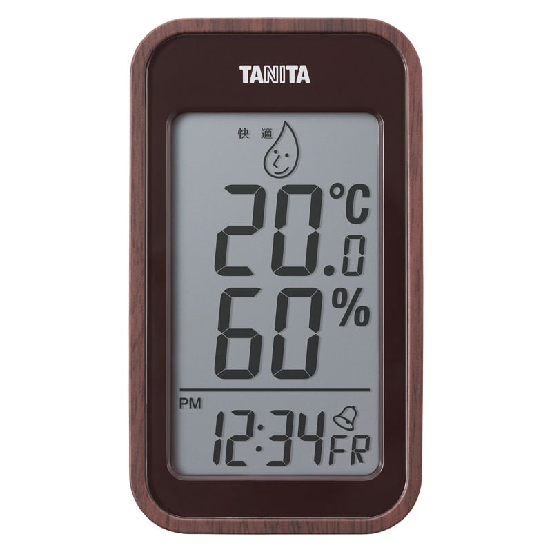 タニタ デジタル温湿度計 ブラウンウッド ／温湿度計 計測工具 DIY・工具 ギフト プレゼント プチギフト 祝い お年賀 御年賀 2026 送料無料 人気 年始挨拶 バレンタイン チョコ 以外 子供 友達