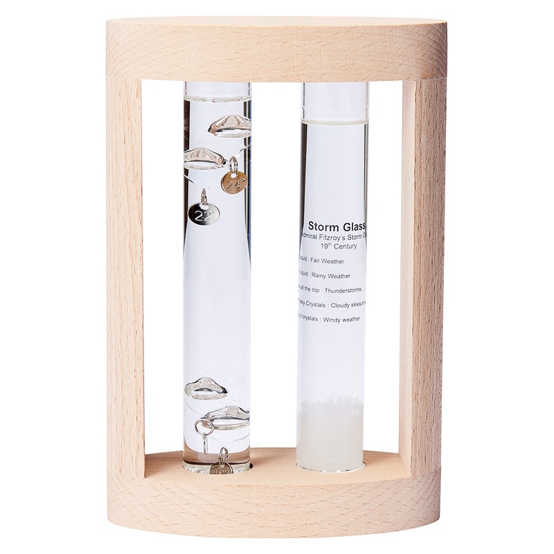 温度計&ストームグラス  クリア ／温度計 精密機器類 アウトドア スポーツ・アウトドア ギフト プレゼント プチギフト 祝い お年賀 御年賀 2026 送料無料 人気 年始挨拶 バレンタイン チョコ 以外 子供 友達