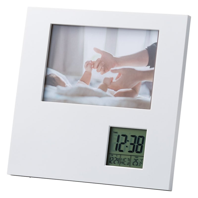 フォトフレームクロック ／フォトフレーム 小物・置物 インテリア 住まい・家具 ギフト プレゼント プチギフト 祝い お年賀 御年賀 2026 送料無料 人気 年始挨拶 バレンタイン チョコ 以外 子供 友達
