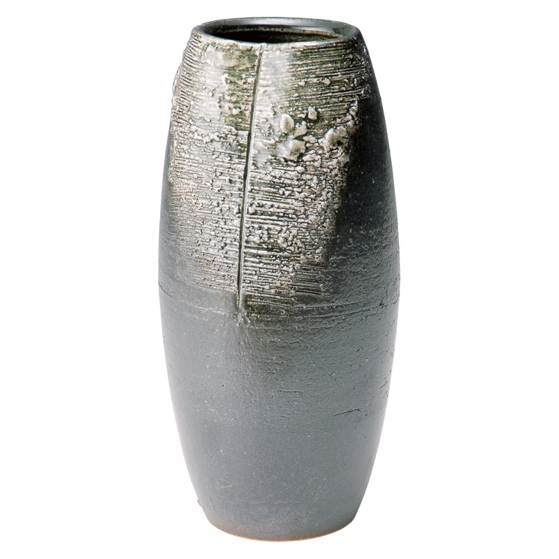 信楽焼 くしめ 9号花瓶 ／花瓶 小物・置物 インテリア 住まい・家具 ギフト プレゼント プチギフト 祝い お年賀 御年賀 2026 送料無料 人気 年始挨拶 バレンタイン チョコ 以外 子供 友達