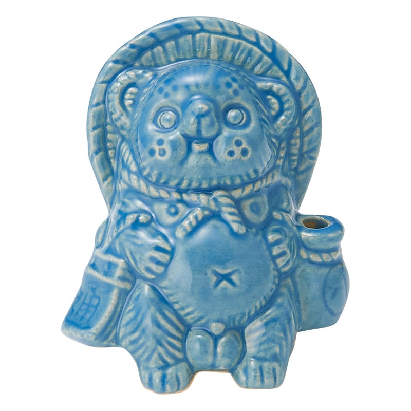 信楽焼 Tanutanu オス 青 ／小物・置物 インテリア 住まい・家具 ギフト プレゼント プチギフト 祝い お年賀 御年賀 2026 送料無料 人気 年始挨拶 バレンタイン チョコ 以外 子供 友達
