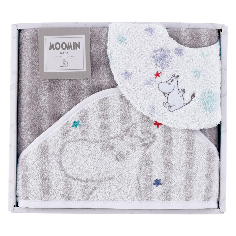 ムーミン ベビー スターギフト スタイ1P･おくるみ1P ／おくるみ ベビーファッション キッズ・ベビー・マタニティ ギフト プレゼント プチギフト 祝い お年賀 2026 バレンタイン プレゼント